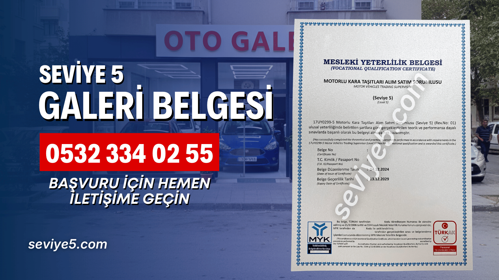 Seviye 5 Galeri Belgesi Fiyatı 2026